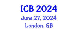 International Conference on Bioethics (ICB) June 27, 2024 - London, United Kingdom