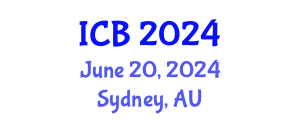 International Conference on Bioethics (ICB) June 20, 2024 - Sydney, Australia