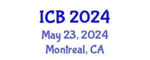 International Conference on Bioethics (ICB) May 23, 2024 - Montreal, Canada