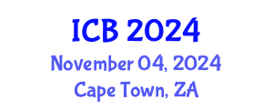 International Conference on Bioethics (ICB) November 04, 2024 - Cape Town, South Africa
