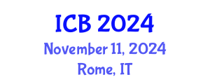 International Conference on Bioethics (ICB) November 11, 2024 - Rome, Italy