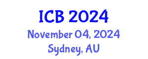 International Conference on Bioethics (ICB) November 04, 2024 - Sydney, Australia