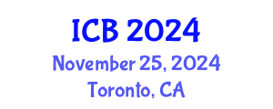 International Conference on Bioethics (ICB) November 25, 2024 - Toronto, Canada