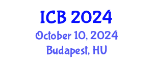 International Conference on Bioethics (ICB) October 10, 2024 - Budapest, Hungary
