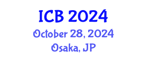 International Conference on Bioethics (ICB) October 28, 2024 - Osaka, Japan