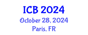 International Conference on Bioethics (ICB) October 28, 2024 - Paris, France