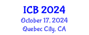 International Conference on Bioethics (ICB) October 17, 2024 - Quebec City, Canada