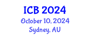 International Conference on Bioethics (ICB) October 10, 2024 - Sydney, Australia
