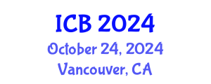 International Conference on Bioethics (ICB) October 24, 2024 - Vancouver, Canada
