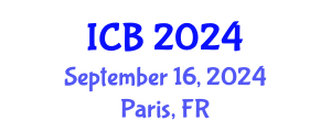 International Conference on Bioethics (ICB) September 16, 2024 - Paris, France