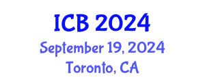 International Conference on Bioethics (ICB) September 19, 2024 - Toronto, Canada