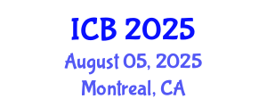 International Conference on Bioethics (ICB) August 05, 2025 - Montreal, Canada