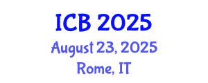 International Conference on Bioethics (ICB) August 23, 2025 - Rome, Italy