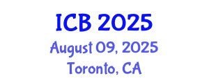 International Conference on Bioethics (ICB) August 09, 2025 - Toronto, Canada