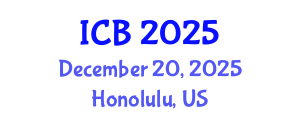 International Conference on Bioethics (ICB) December 20, 2025 - Honolulu, United States
