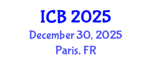 International Conference on Bioethics (ICB) December 30, 2025 - Paris, France