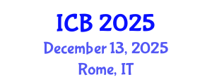 International Conference on Bioethics (ICB) December 13, 2025 - Rome, Italy