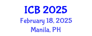 International Conference on Bioethics (ICB) February 18, 2025 - Manila, Philippines