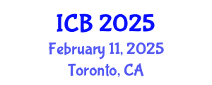 International Conference on Bioethics (ICB) February 11, 2025 - Toronto, Canada