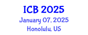 International Conference on Bioethics (ICB) January 07, 2025 - Honolulu, United States