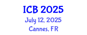 International Conference on Bioethics (ICB) July 12, 2025 - Cannes, France