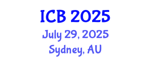 International Conference on Bioethics (ICB) July 29, 2025 - Sydney, Australia