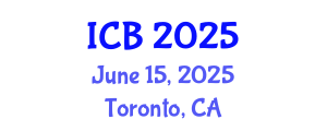 International Conference on Bioethics (ICB) June 15, 2025 - Toronto, Canada