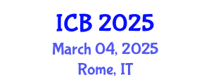 International Conference on Bioethics (ICB) March 04, 2025 - Rome, Italy