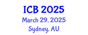 International Conference on Bioethics (ICB) March 29, 2025 - Sydney, Australia