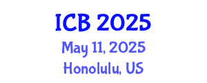 International Conference on Bioethics (ICB) May 11, 2025 - Honolulu, United States