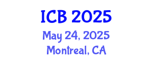 International Conference on Bioethics (ICB) May 24, 2025 - Montreal, Canada
