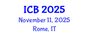 International Conference on Bioethics (ICB) November 11, 2025 - Rome, Italy