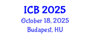 International Conference on Bioethics (ICB) October 18, 2025 - Budapest, Hungary