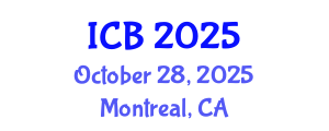 International Conference on Bioethics (ICB) October 28, 2025 - Montreal, Canada