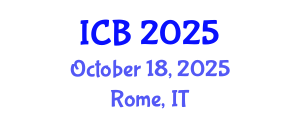 International Conference on Bioethics (ICB) October 18, 2025 - Rome, Italy