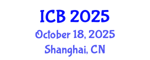 International Conference on Bioethics (ICB) October 18, 2025 - Shanghai, China