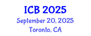International Conference on Bioethics (ICB) September 20, 2025 - Toronto, Canada
