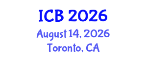 International Conference on Bioethics (ICB) August 14, 2026 - Toronto, Canada International Conference on Bioethics (ICB) August 14, 2026 - Toronto, Canada