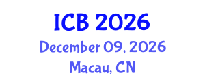 International Conference on Bioethics (ICB) December 09, 2026 - Macau, China International Conference on Bioethics (ICB) December 09, 2026 - Macau, China