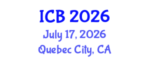 International Conference on Bioethics (ICB) July 17, 2026 - Quebec City, Canada International Conference on Bioethics (ICB) July 17, 2026 - Quebec City, Canada