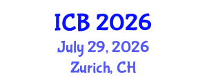 International Conference on Bioethics (ICB) July 29, 2026 - Zurich, Switzerland International Conference on Bioethics (ICB) July 29, 2026 - Zurich, Switzerland