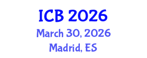 International Conference on Bioethics (ICB) March 30, 2026 - Madrid, Spain International Conference on Bioethics (ICB) March 30, 2026 - Madrid, Spain