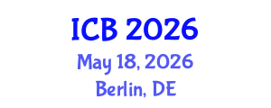 International Conference on Bioethics (ICB) May 18, 2026 - Berlin, Germany International Conference on Bioethics (ICB) May 18, 2026 - Berlin, Germany
