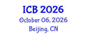 International Conference on Bioethics (ICB) October 06, 2026 - Beijing, China International Conference on Bioethics (ICB) October 06, 2026 - Beijing, China