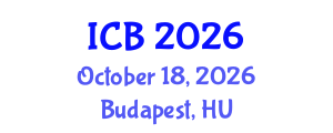 International Conference on Bioethics (ICB) October 18, 2026 - Budapest, Hungary International Conference on Bioethics (ICB) October 18, 2026 - Budapest, Hungary