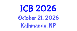International Conference on Bioethics (ICB) October 21, 2026 - Kathmandu, Nepal International Conference on Bioethics (ICB) October 21, 2026 - Kathmandu, Nepal