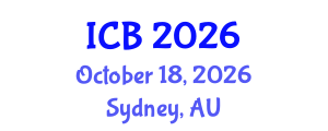 International Conference on Bioethics (ICB) October 18, 2026 - Sydney, Australia International Conference on Bioethics (ICB) October 18, 2026 - Sydney, Australia