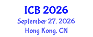 International Conference on Bioethics (ICB) September 27, 2026 - Hong Kong, China International Conference on Bioethics (ICB) September 27, 2026 - Hong Kong, China