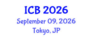 International Conference on Bioethics (ICB) September 09, 2026 - Tokyo, Japan International Conference on Bioethics (ICB) September 09, 2026 - Tokyo, Japan