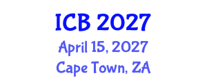International Conference on Bioethics (ICB) April 15, 2027 - Cape Town, South Africa International Conference on Bioethics (ICB) April 15, 2027 - Cape Town, South Africa